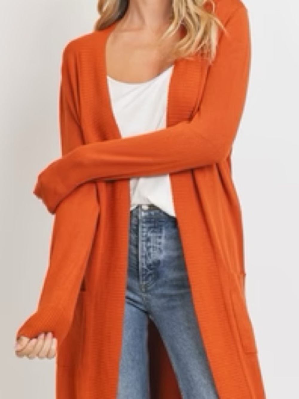 Cyrus Women's Orange Knit Cape